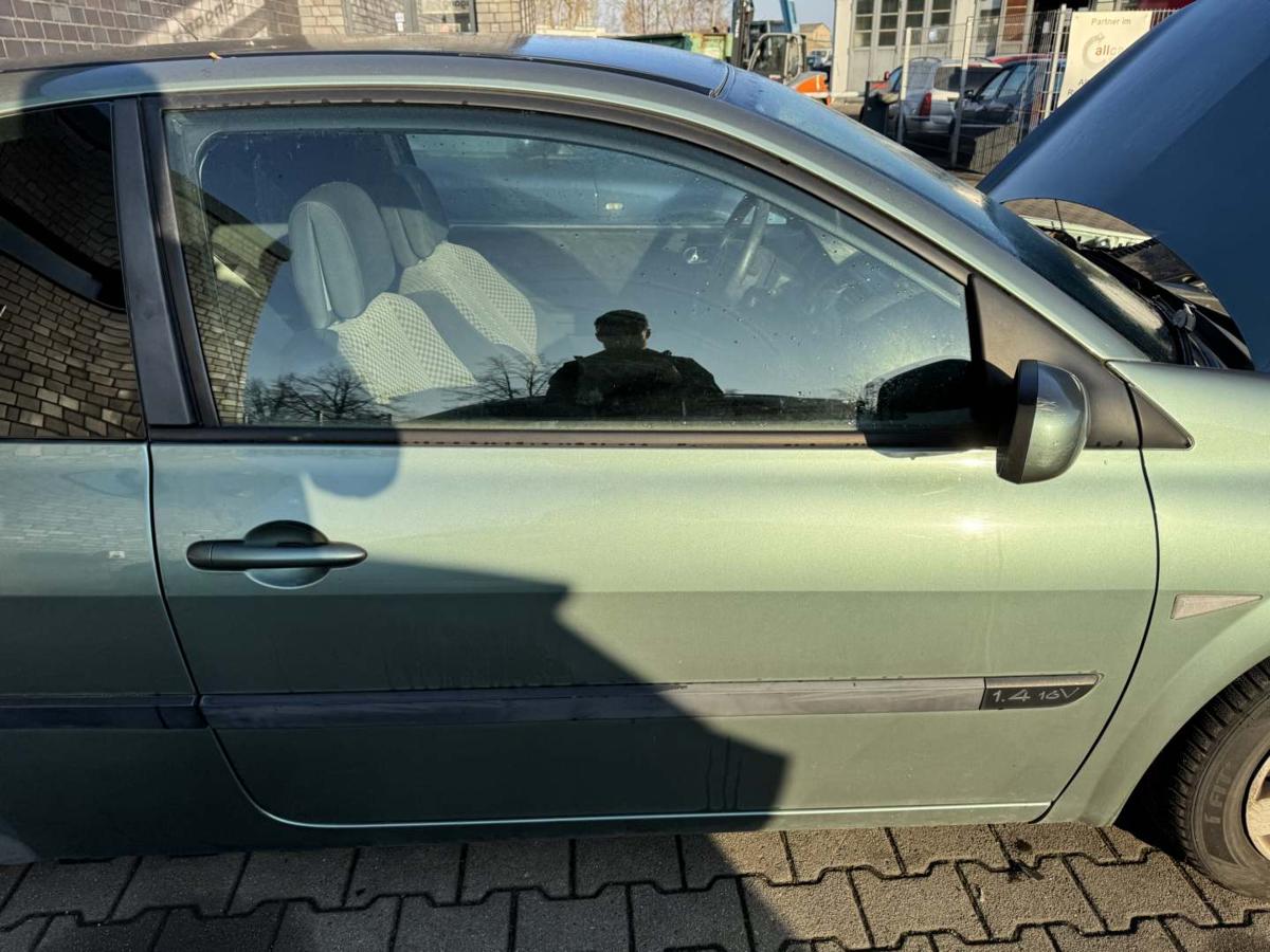 Renault Megane 2 original T&uuml;r rechts TED97 Gr&uuml;n 3-T&uuml;rer Rohbau Bj.2005